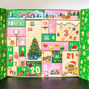 CRYSTAL Advent Calendar Kit 24 Days of Christmas Countdown Different Crystals Surprise Gift Mystery Crystal Crystal Confetti