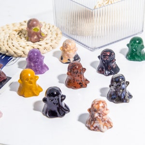 Wholesale Mixed Mini Crystal Halloween Ghost Halloween Decor Gift (Quantity optional)