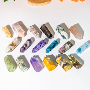Wholesale Lot 1 lbs Mixed Natural Small/Normal Size Tower Obelisk Point Wand Healing Crystal
