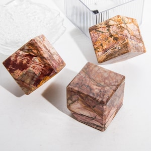 Natural Polychrome Jasper Cube Crystal Home Decor Crystal Gift
