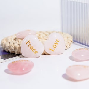 Wholesale Lot Natural Rose Quartz Heart Healing Crystal Copy