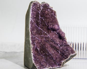 Natural Amethyst Crystal Cluster: Healing Home Decor Gift