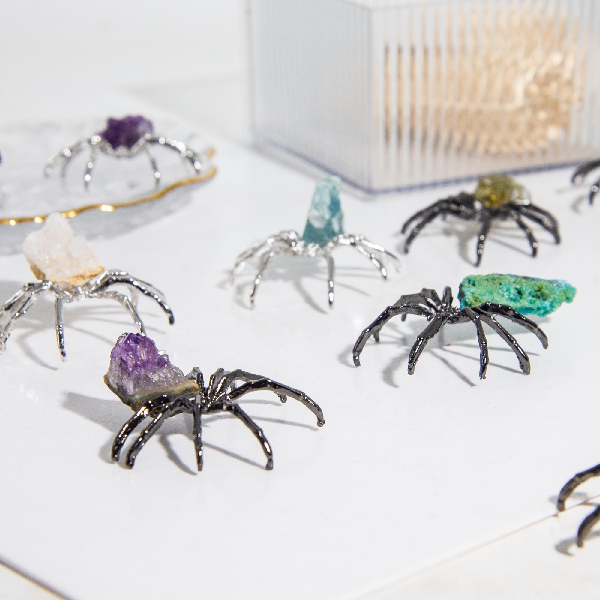 卸売混合標本クリスタルハロウィンスパイダー（数量は任意） - Etsy 日本