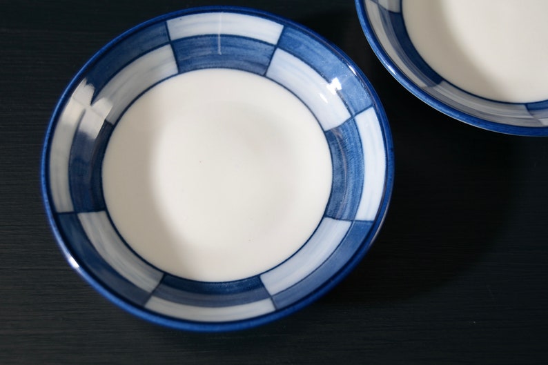 Blue Checkered Mame-Zara, Set of 2 image 2