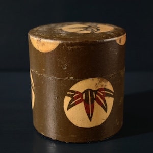 Vintage Japanese Paper Covered Tea Tin