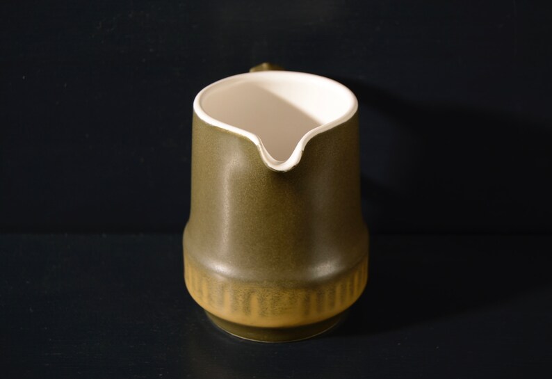 Vintage Creamer, Small Pitcher, Dark Olive bild 2