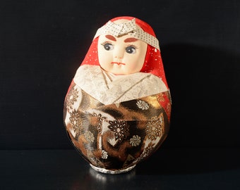 Vintage Daruma Doll, 7 inches