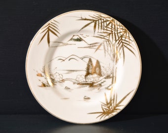 Japanese Gold & White Side Plate