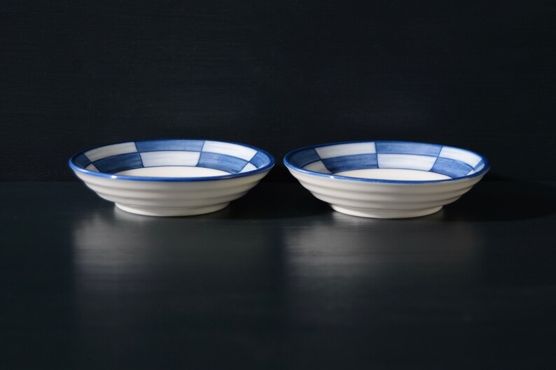 Blue Checkered Mame-Zara, Set of 2 image 4