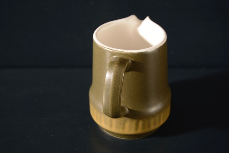 Vintage Creamer, Small Pitcher, Dark Olive bild 4