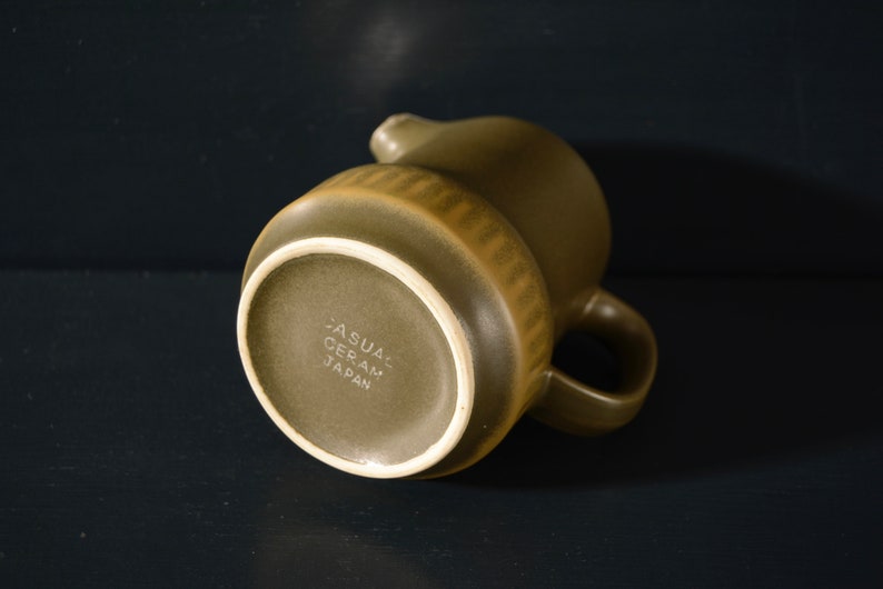 Vintage Creamer, Small Pitcher, Dark Olive bild 9