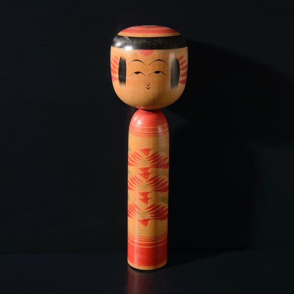 Vintage Japanese Kokeshi Doll, 9.5 Inch