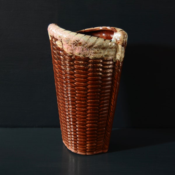 Basket Weave Vase Etsy