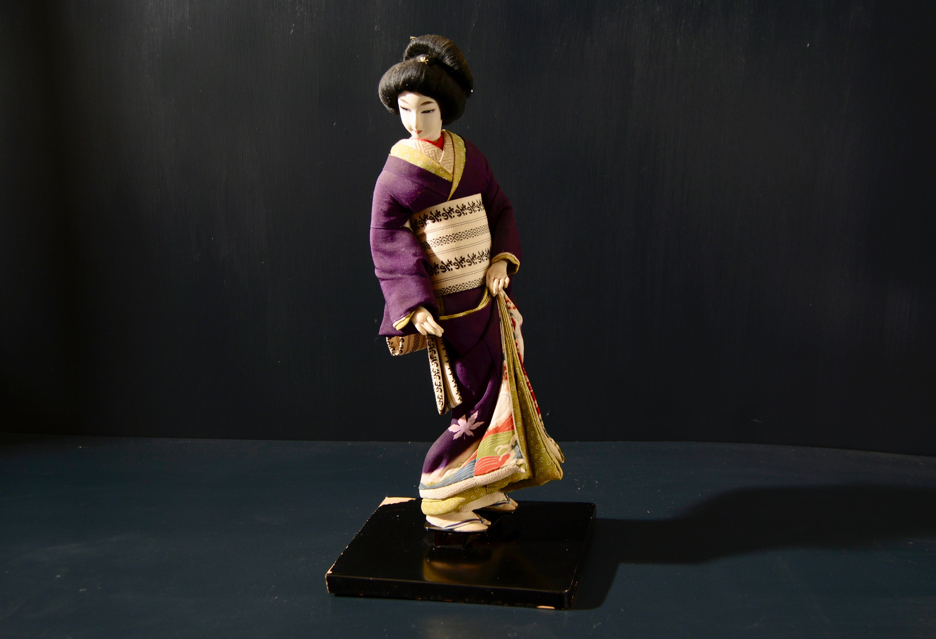 Vintage DANCER MATSURI Geisha Girl Japan Japanese Origami Paper Doll