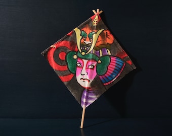 Small Souvenir Japanese Kite, Tako with Warrior