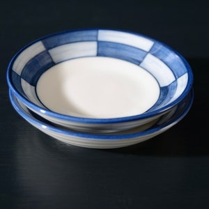 Blue Checkered Mame-Zara, Set of 2 image 3