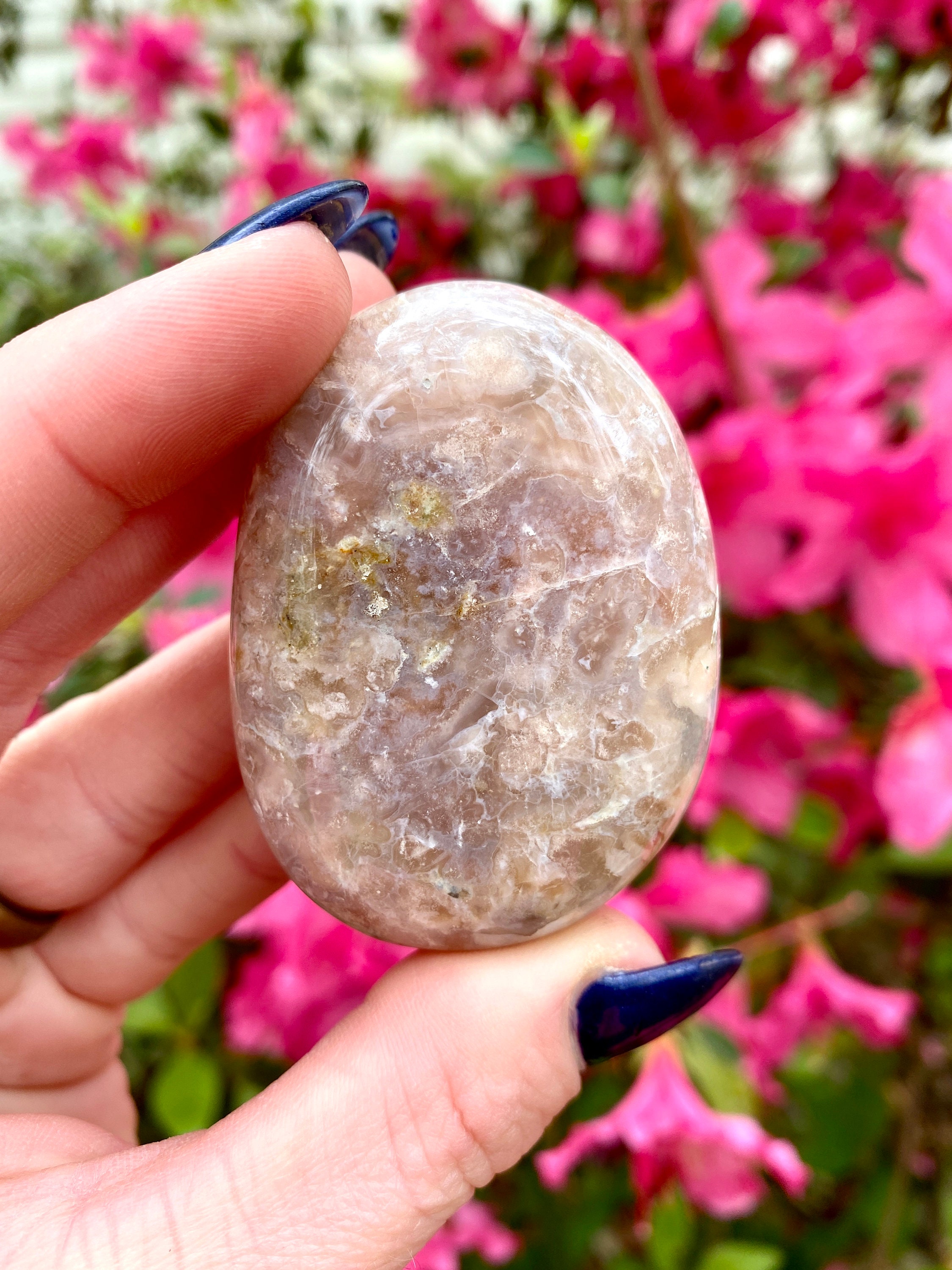 Flower Agate Palm Cherry Blossom flower agate Palm Etsy