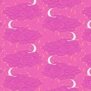 Tula Pink Nightshade (Deja Vu) - Storm Clouds Oleander (Quilting Cotton, Sold by the Yardage)