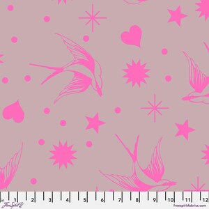 Tula Pink Neon True Colors - Fairy Flakes Cosmic (Quilting Cotton, Sold by the Yardage)