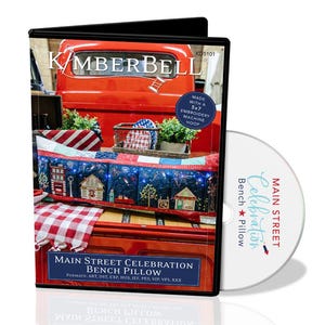 Kimberbell - Main Street Celebration Bench Pillow - Machine Embroidery CD