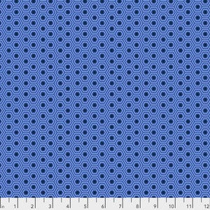 Tula Pink True Colors - Hexy Deep Sea (Quilting Cotton, Sold by the Yardage)