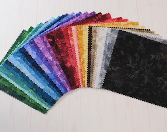 Northcott Chroma - Precuts - Charm Pack - 5in Squares - 100% Quilting Cotton - 60ct