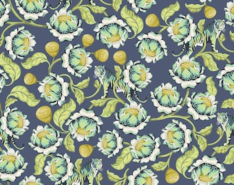 Tula Pink - Eden - Lotus - Midnight (Quilting Cotton, Sold by the Yardage)
