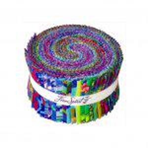 Kaffe Fassett Collective Fall 2017 Dusk 2.5&quot; WOF Strips Design Roll - 40ct