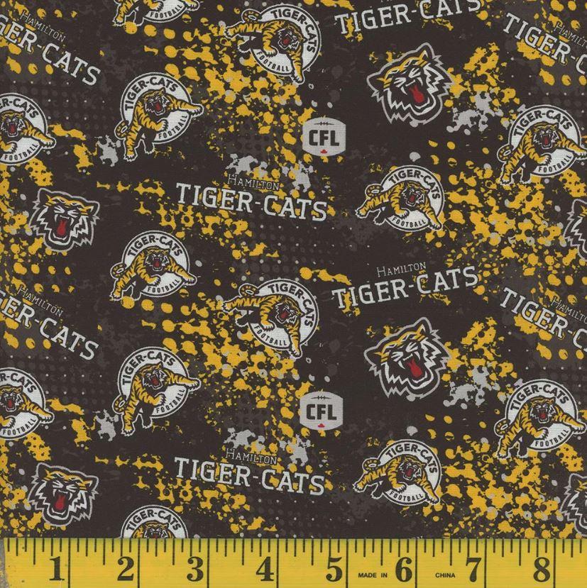 Licensed CFL - Hamilton Tiger-cats - NEW 2026 (quilting Cotton
