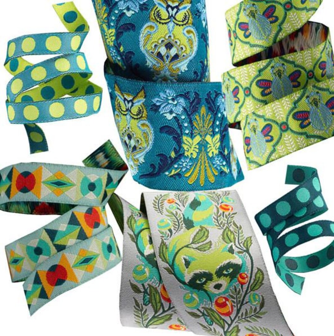 Tula Pink All Stars Ribbon Pack Agave - Etsy