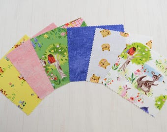 100 Aker Woods by Jill Howarth Riley Blake - Curated Collection - Precuts - Charm Pack - 5in Squares - 100% Quilting Cotton - 42ct