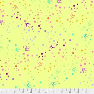 Tula Pink True Colors - Fairy Dust Lime (Quilting Cotton, Sold by the Yardage)