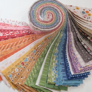 Riley Blake Lori Holt Bee in My Bonnet Autumn - Full Collection - Precuts - Jelly Roll - 2.5&quot; WOF Strips - 100% Quilting Cotton - 52ct