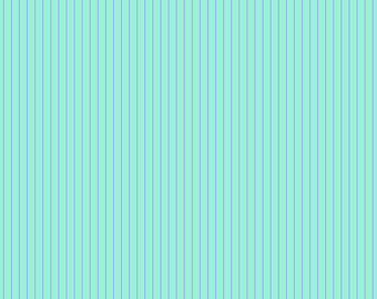 Tula Pink True Colors - Tiny Stripes Misty (Quilting Cotton, Sold by the Yardage)