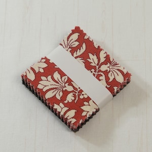 Belle Rose by Renee Nanneman Andover - Curated Collection - Precuts - Mini Charm Pack - 2.5" Squares - 100% Quilting Cotton - 42ct
