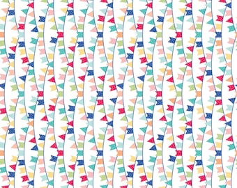 Kimberbell Celebration - Bandiere celebrative Multi-Brights (cotone per trapuntatura, vendute a metraggio)