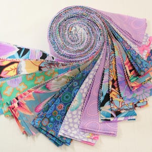 Kaffe Fassett 2021/2022 - Curated Collection - Precuts - Jelly Roll - 2.5&quot; WOF Strips - 100% Quilting Cotton - 42ct