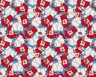 What a Catch - Varsity Sweethearts (Quilting Cotton, Sold by the Yardage)
