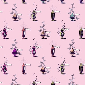 Tula Pink Nightshade (Deja Vu) - Apothecary Nerium (Quilting Cotton, Sold by the Yardage)