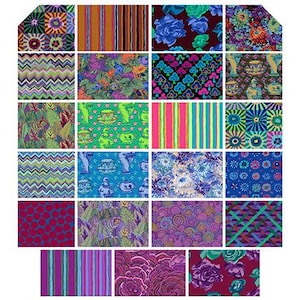 Kaffe Fassett Collective Fall 2017 Dusk 2.5&quot; WOF Strips Design Roll - 40ct