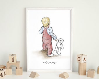 Portrait | Custom illustrated portrait | Personalised Gift | Custom Portrait | Watercolour style