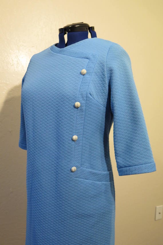 60's Mad Men Vintage Womens Dress, Lady Mendel Kn… - image 1