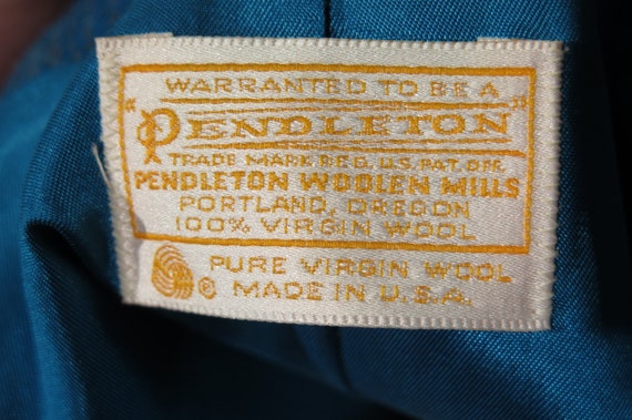 Pendleton two piece women's blue power suit. - image 9