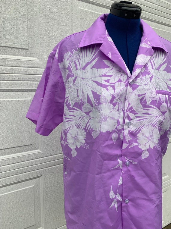 Vintage 70s Royal Princess Hawaiian shirt size la… - image 8
