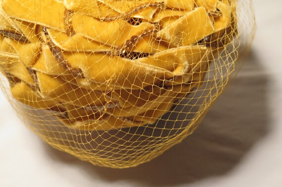Vintage pillbox hat with birdcage veil.  Union ma… - image 5