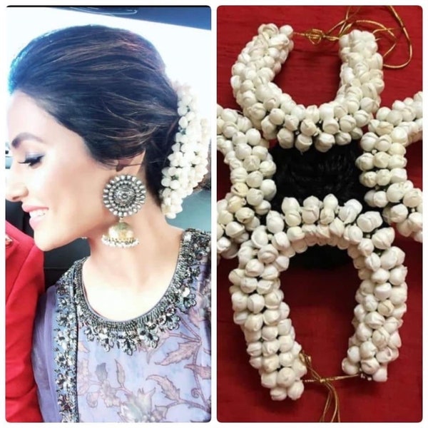 Gajra hair accessories tiara, made of foam fabric. Bharatanatyam / kuchipudi dance / weddings/ events/ bride / hair accessories. Reusable UK
