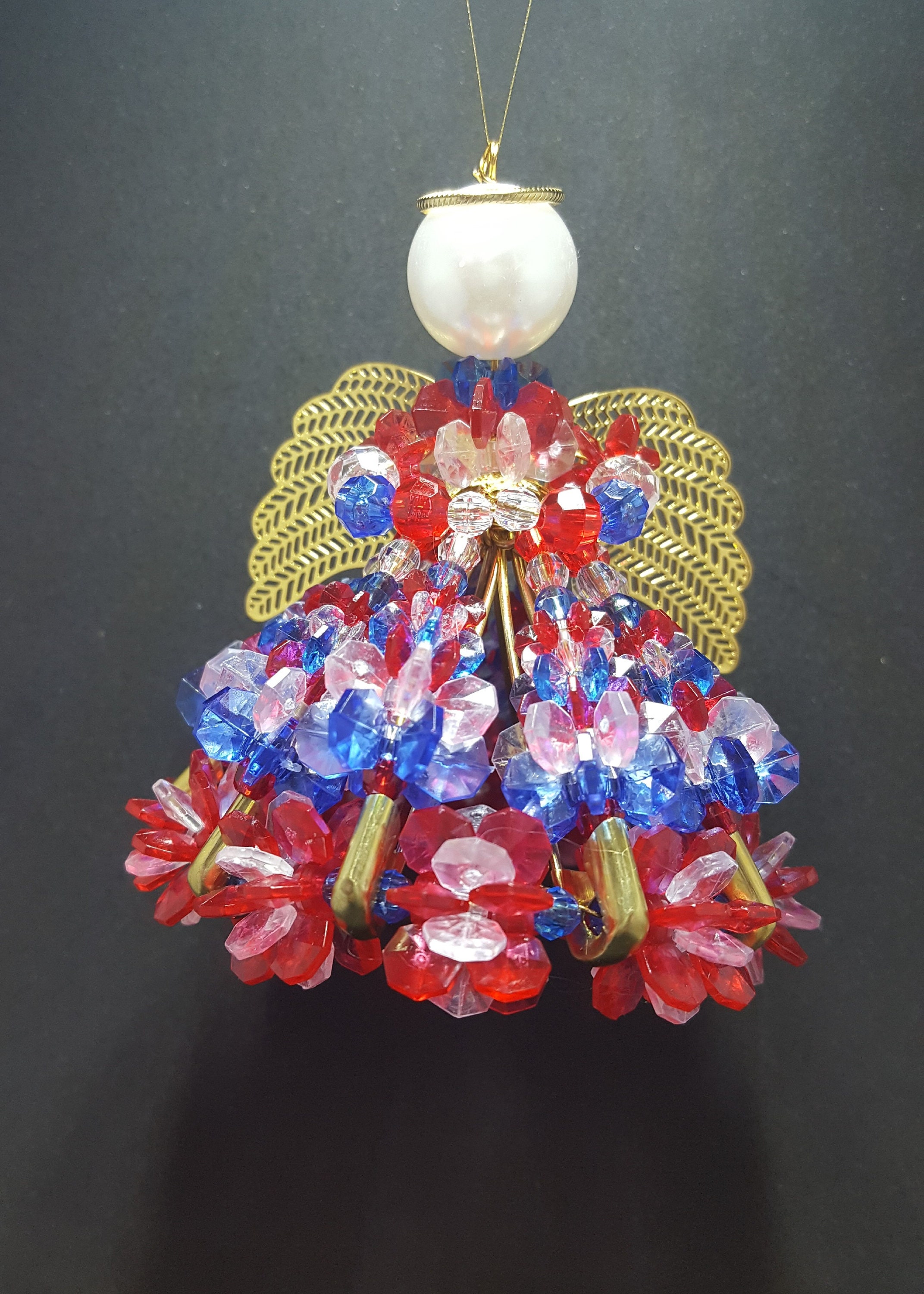 Beaded Angel Ornament Etsy