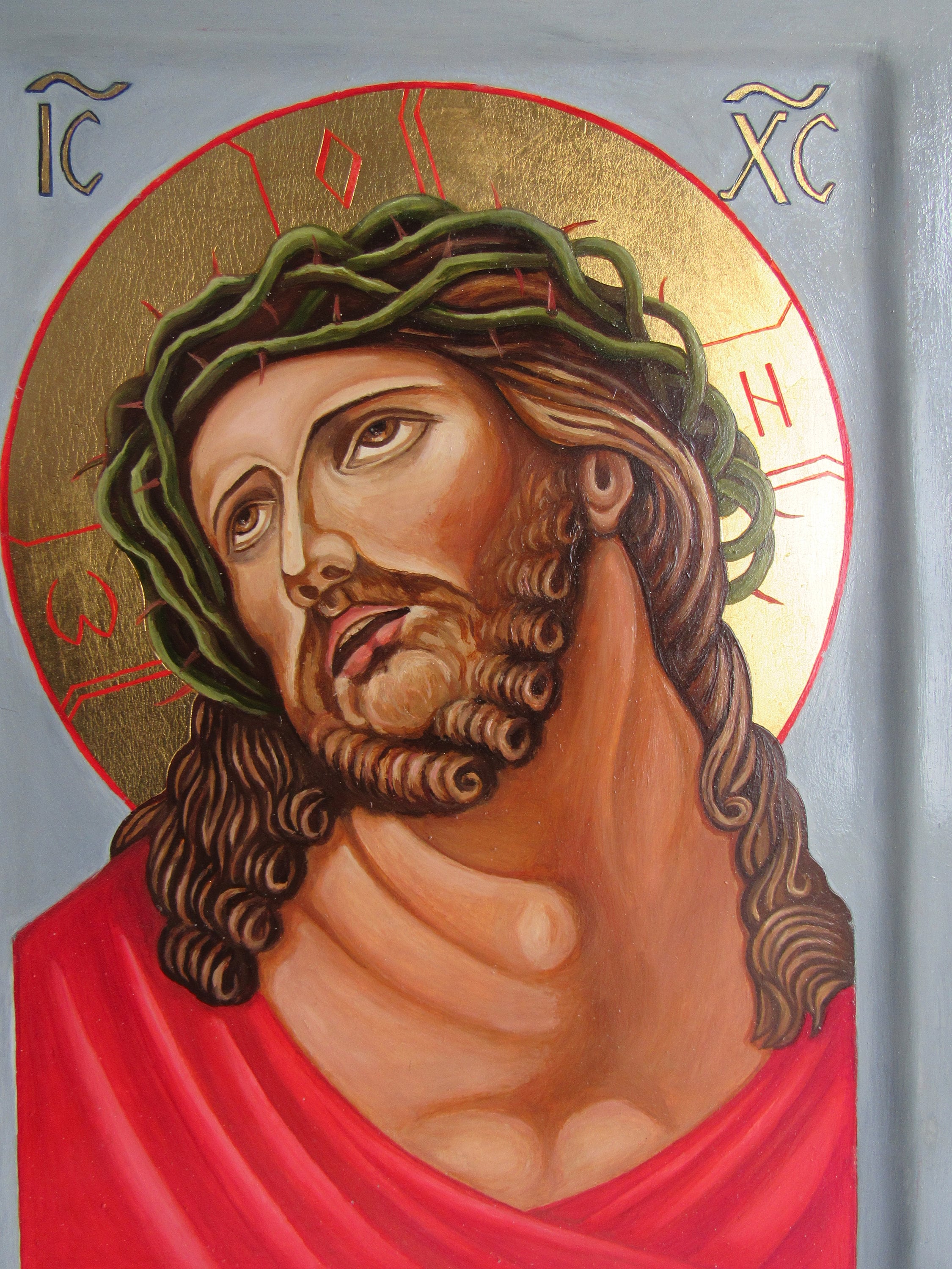 Orthodox hand painted icon of christ Catholic icon wood Etsy