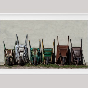 Bauernhof Stil Foto, Schubkarre Druck, Minimal Art Poster, Gärtner Geschenk, Bauern Druck Geschenk, Stillleben Wandkunst, Rustikale Wand Poster