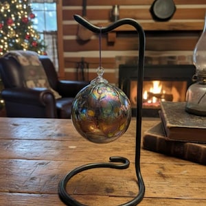 Handmade ornament counter stand, rustic decor. Ornaments not included.